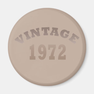 Geboren in 1972 elegante moderne vintage verjaarda magneet