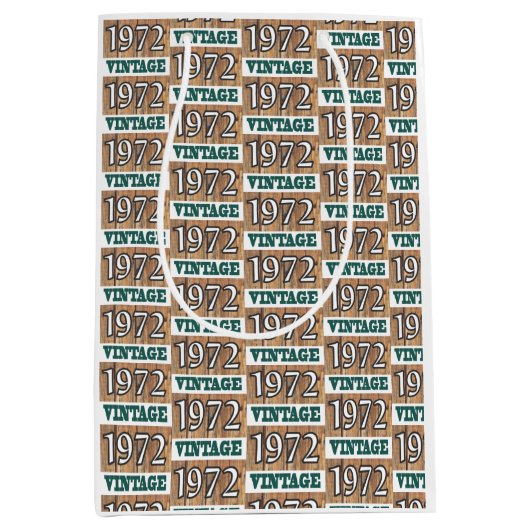 Geboren in 1972 middelgrote cadeautas (Voorkant)