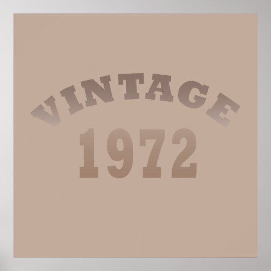 Geboren in 1972 op  verjaardag poster (Voorkant)