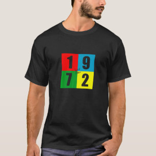 Geboren in 1972 Retro 50e verjaardag T-shirt