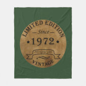 geboren in 1972  verjaardag fleece deken (Voorkant)