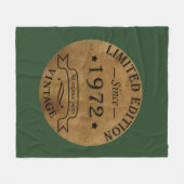 geboren in 1972  verjaardag fleece deken (Voorkant (Horizontaal))