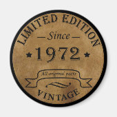 geboren in 1972  verjaardag magneet (Voorkant)