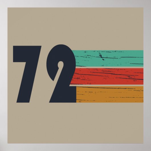 geboren in 1972  verjaardag poster (Voorkant)