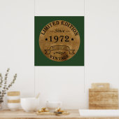 geboren in 1972 verjaardag poster (Keuken)