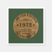 geboren in 1972 verjaardag servet (Voorkant)