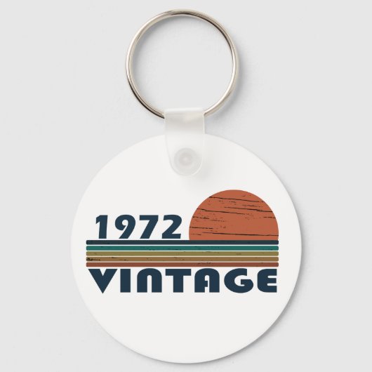 geboren in 1972 verjaardag sleutelhanger (Voorkant)