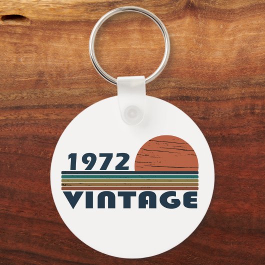 geboren in 1972 verjaardag sleutelhanger (Voorkant)