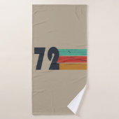 Geboren in 1972  verjaardagscadeau badhanddoek (Badhanddoek)