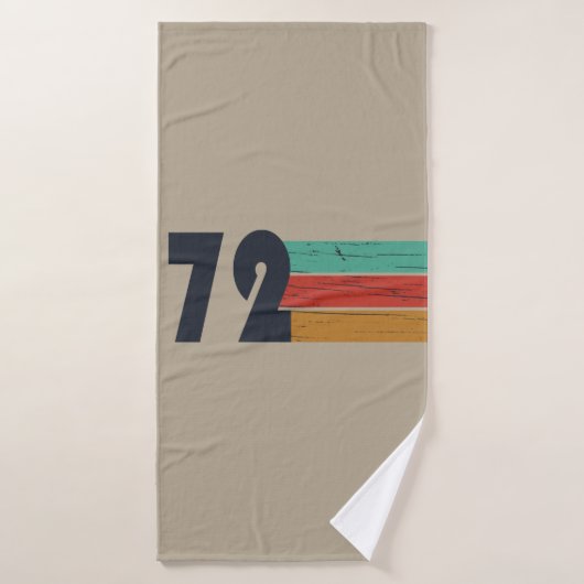 Geboren in 1972  verjaardagscadeau badhanddoek (Badhanddoek)