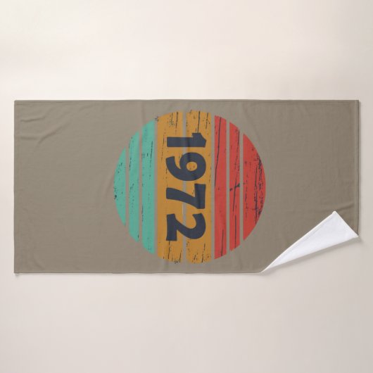 Geboren in 1972  verjaardagscadeau badhanddoek (Badhanddoek)