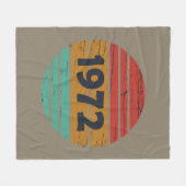 Geboren in 1972  verjaardagscadeau fleece deken (Voorkant (Horizontaal))