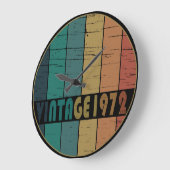 Geboren in 1972  verjaardagscadeau grote klok (Hoek)