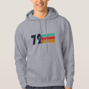 Geboren in 1972 verjaardagscadeau hoodie