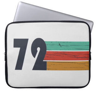 Geboren in 1972  verjaardagscadeau laptop sleeve