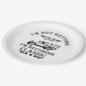 geboren in 1972  verjaardagscadeau mannen cadeau papieren bordje (Gekanteld)