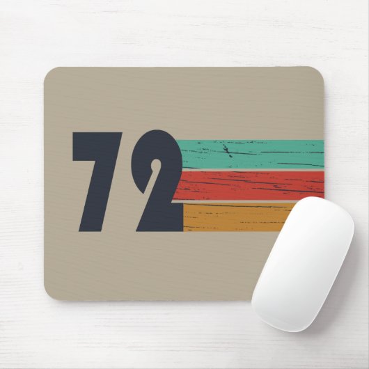 Geboren in 1972  verjaardagscadeau muismat (Met muis)