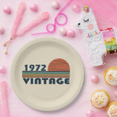 Geboren in 1972  verjaardagscadeau papieren bordje (Feest)