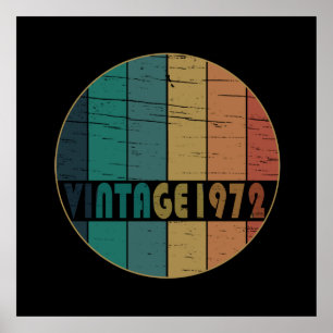 Geboren in 1972  verjaardagscadeau poster