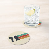 Geboren in 1972  verjaardagscadeau ronde kartonnen onderzetter (Insitu)