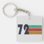 Geboren in 1972  verjaardagscadeau sleutelhanger (voorkant)