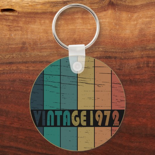 Geboren in 1972  verjaardagscadeau sleutelhanger (Voorkant)