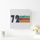 Geboren in 1972  verjaardagscadeau vierkante klok (Huis)