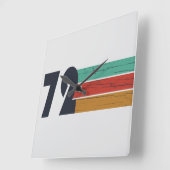 Geboren in 1972  verjaardagscadeau vierkante klok (Hoek)