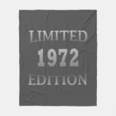 geboren in 1972 verjaardagsverjaardag fleece deken (Voorkant)