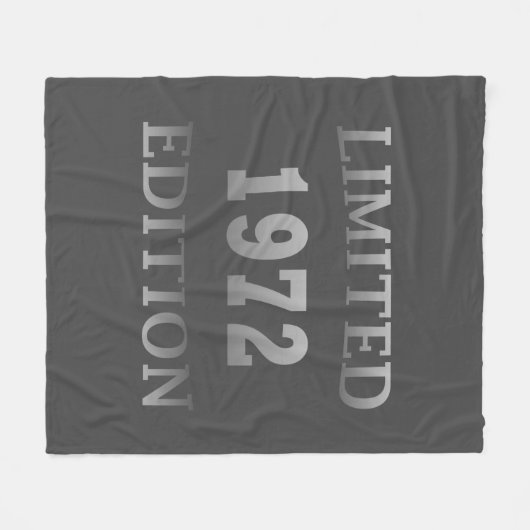 geboren in 1972 verjaardagsverjaardag fleece deken (Voorkant (Horizontaal))