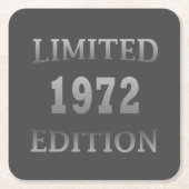 geboren in 1972 verjaardagsverjaardag kartonnen onderzetters (Voorkant)