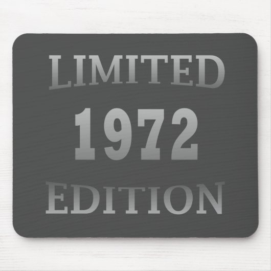 geboren in 1972 verjaardagsverjaardag muismat (Voorkant)