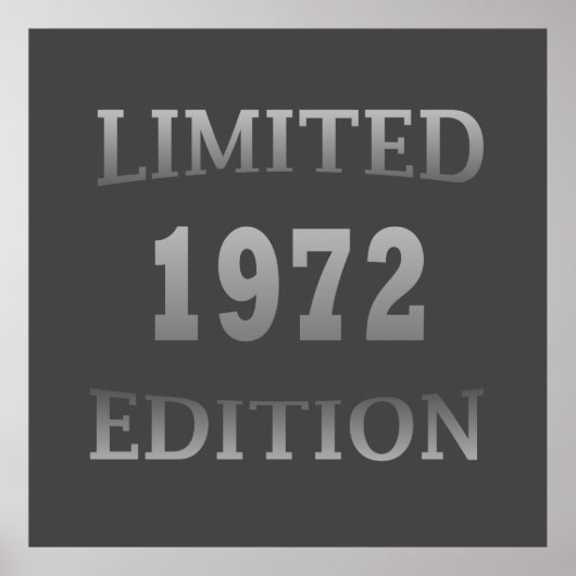 geboren in 1972 verjaardagsverjaardag poster (Voorkant)