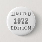 geboren in 1972 verjaardagsverjaardag ronde button 5,7 cm (Voorkant)