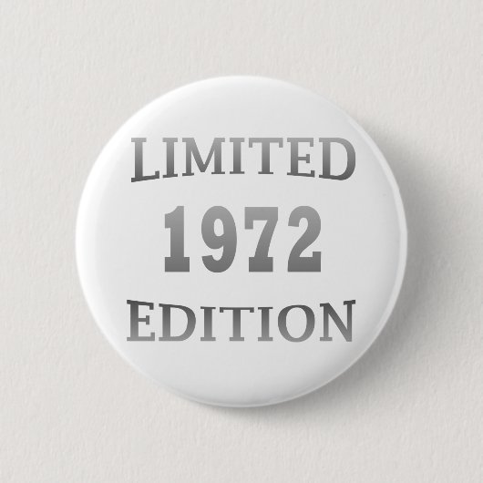 geboren in 1972 verjaardagsverjaardag ronde button 5,7 cm (Voorkant)