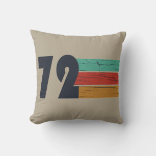 geboren in 1972 vintage verjaardagscadeau kussen