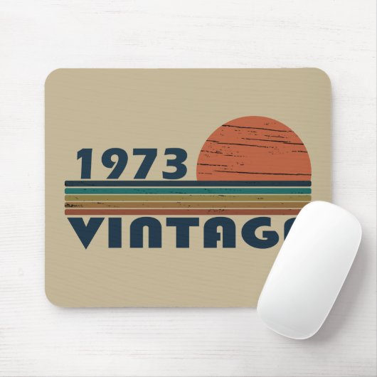 geboren in 1973 50e verjaardag muismat (Met muis)