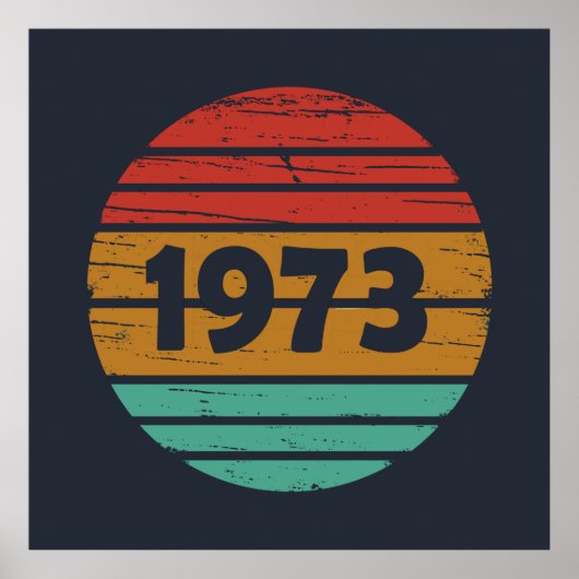 geboren in 1973  50e verjaardag poster (Voorkant)