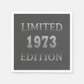 Geboren in 1973 Elegant verjaardagsfeestje Servet (Voorkant)