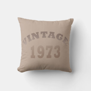 Geboren in 1973 elegante moderne vintage verjaarda kussen