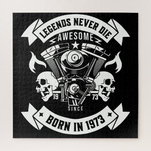 Geboren in 1973 geweldige Legend Legpuzzel (Verticaal)