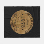 Geboren in 1973 op  verjaardag fleece deken (Voorkant (Horizontaal))