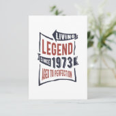 Geboren in 1973 RSVP kaartje (Staand voorkant)