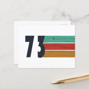 geboren in 1973 verjaardag feestdagenkaart