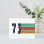 geboren in 1973  verjaardag feestdagenkaart (Staand voorkant)