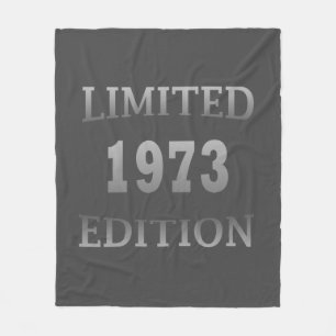 Geboren in 1973 verjaardag fleece deken