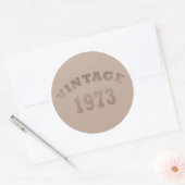 geboren in 1973 verjaardag ronde sticker (Envelop)