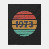 Geboren in 1973  verjaardagscadeau fleece deken (Voorkant)