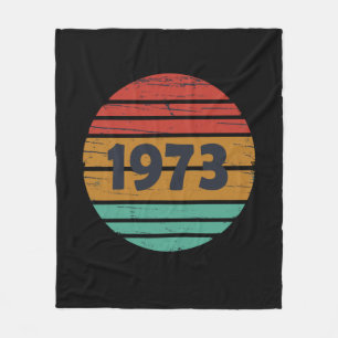 Geboren in 1973  verjaardagscadeau fleece deken