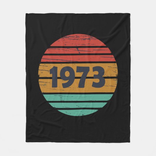 Geboren in 1973  verjaardagscadeau fleece deken (Voorkant)